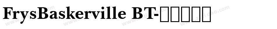 FrysBaskerville BT字体转换